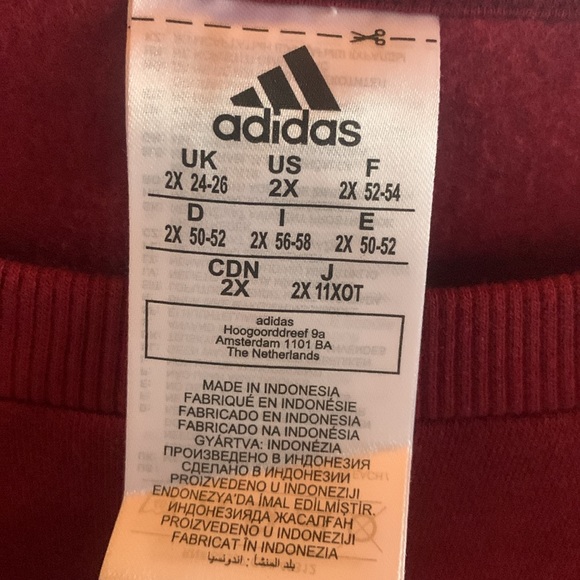 New ADIDAS Plus Size Essentials 3-Stripes Fleece Sweatshirt - Picture 9 of 9